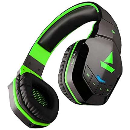 (Renewed) boAt Rockerz 518 Bluetooth Headphone with Thumping Bass, Up to 10H Playtime, Dual Connectivity Modes, Easy Access Controls and Ergonomic Design (Viper Green)