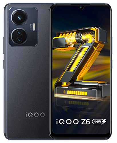 (Renewed) iQOO Z6 44W (Raven Black , 8GB RAM, 128GB Storage)