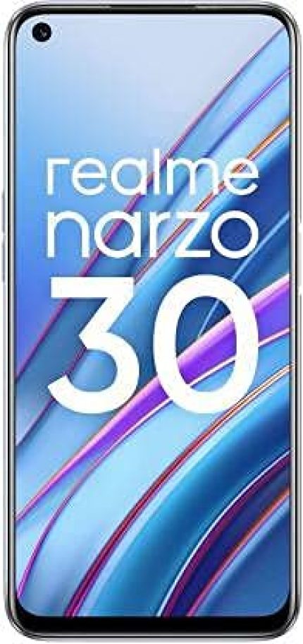 (Renewed) realme Narzo 30 (Racing Silver, 4GB RAM, 64GB Storage) Without Offers