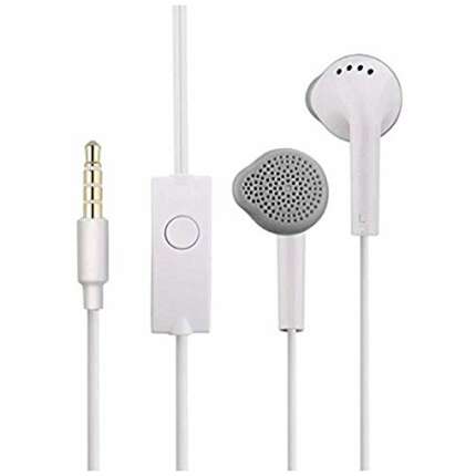 Sachdeal Earphone for Samsung Galaxy S5 Duos Universal Headphone | MIC with Music | 3.5mm Jack Best Sound Earphones Compatible with All Andriod Smartphone - White