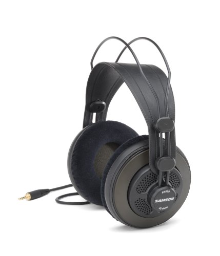 Samson SR850 Studio Wired Over Ear Headphones Without Mic (Black)