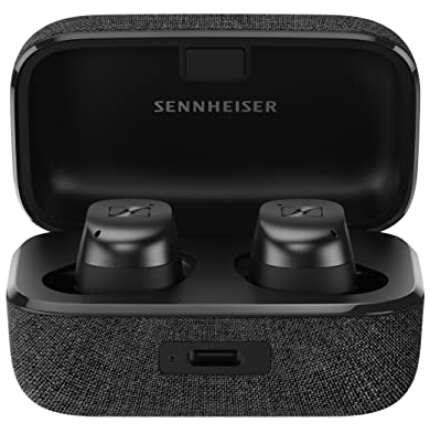 Sennheiser Momentum True Wireless 3 Earbuds - Bluetooth in-Ear Headphones for Music and Calls with Adaptive Noise Cancellation (ANC), IPX4, Qi Wireless Charging and 28-Hour Battery Life, Graphite