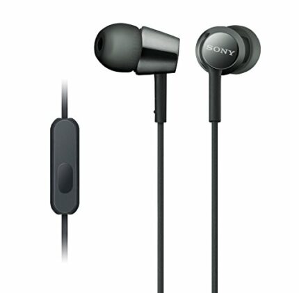 Sony EX155AP Wired In Ear Headphone with Mic (Black)