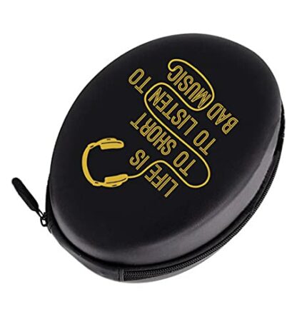Stealodeal Nylon, Fiber Zipper Headphone Case (Black)