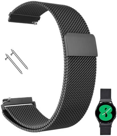 Stepica Smart Watch Band 20mm Stainless Steel Watch Strap Belt Compatible for Amazfit GTS 2 Mini, Amazfit Bip, Pop/Pro Amazfit GTS/ GTS 2/ GTS 2e,Amazfit GTR, Galaxy Watch Active 2, Gear S2 Classic