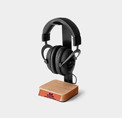 Tree House Wooden Headphone Stand for Bedroom | Wood & Steel Unique Headphone Holder for Music Lovers |