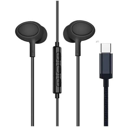 Unique Gadgets USB C-Type Plug Headphones HD Stereo Works with Phones Without 3.5mm Jack| Lite Model with JIELI chip |with Mic for One Pluss 7 7Pro 7T 8 8T 8Pro Nord |Noise Isolating (Black)