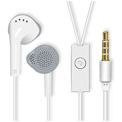 V CAN YS Earphones with Ultra Bass & Dolby Sound 0.33mm Jack for All Samsung/Anroid/ iOS Devices - (White)