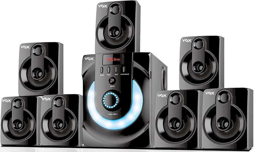 Vox V7171 Home Theater 7.1 Speaker System (BT, Aux, USB and FM Connectivity)