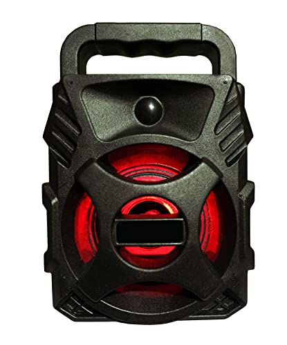 WORRICOW Wireless Super High Bass Surround Sound Bluetooth Trolley Speaker with LED Disco Lights, AUX, FM, USB TF Card Support