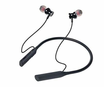 Wireless Bluetooth Headphones Earphone For Sony Xperia X Neckband Earphone Bluetooth 5.0 Wireless Headphones with Hi-Fi Stereo Sound, 12Hrs Playtime, Lightweight Ergonomic Neckband, Sweat-Resistant Magnetic EarbudsBluetooth Neckband with Vibration Alert for Calls, in-Ear Wireless Earphones with 12 Hour Battery Life, Fast Charging & in-Built Mic, IPX5 Sweatproof Headphones (KD 4, Black)