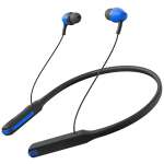 Wireless Bluetooth Headphones Earphones for Verykool Maverick S5518q Original Sports Bluetooth Wireless Earphone with Deep Bass and Neckband Hands-Free Call/Music, Sports Earbuds, Sweatproof Mic Headphones with Long Battery Life and Flexible Headset (35Hour Playtime,Blue, BLACK)