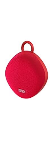 XO F19 Mini Portable Bluetooth Speaker with HD Sound Quality, Bluetooth v5.0, Up to 400mAh Battery & High-Definition Microphone Support TF Card - Red