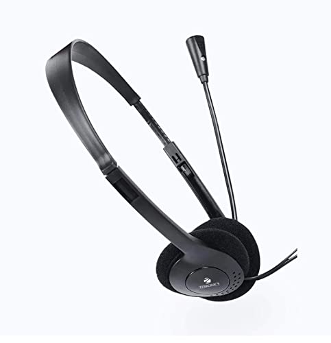 ZEB-17HM Wired Headphone with Mic, Dual 3.5mm Jack
