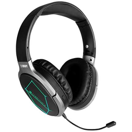 ZEBRONICS Zeb-Envy Bluetooth Wireless Over Ear Headphones with Mic with 33 hrs Playback time, Voice Assistant, with Detachable, Breathing RGB Lights and (Black)