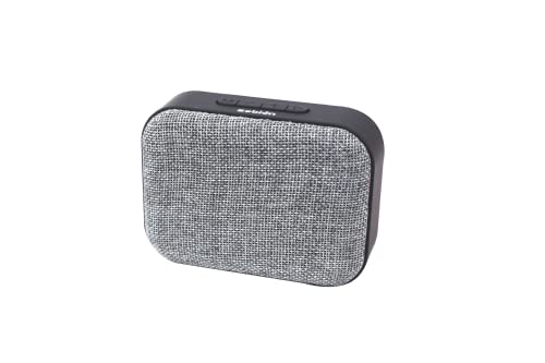 Zebion Outback Portable Speaker, with 5W Output, 6 Hours Running Time, Beautiful “Fabric Finish”, Sturdy ABS Body, inbuilt MIC,