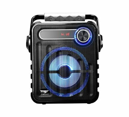 Zebronics BUDDY 5 W Wireless Bluetooth Portable Speaker With Supporting Carry Handle, LED Display, USB, TF/SD Card, AUX, FM & RGB Lights