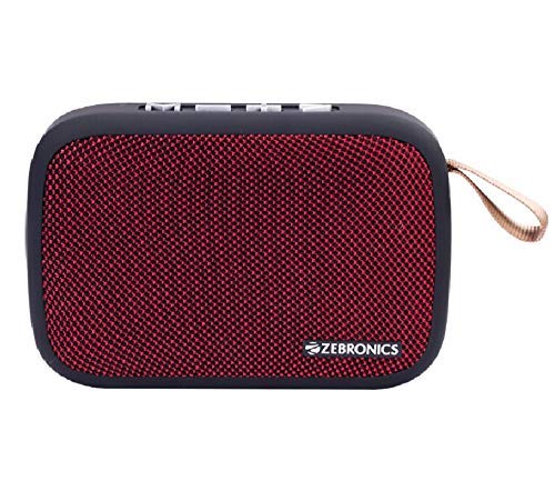 Zebronics Delight Portable Wireless Bluetooth Speaker with | FM | Call Function | SD Card - Black