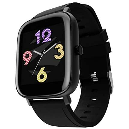 Zebronics FIT180CH Smart Watch, IP68 Waterproof, 12 Sports Modes, 1.39" (3.55cm) Display, Unisex Design, Heart Rate, SpO2, BP, SMS Text Call Notifications and Customizable Watch Faces (Black)