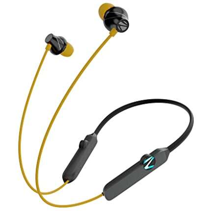 Zebronics Yoga N2 RGB with 30H Playtime, ENC Mic, Upto 50ms Gaming Mode, Powerful Bass, Voice Assistant, IPX4, Dual Pairing, BT v5.2, Type C Port, Bluetooth Wireless in Ear Earphones (Yellow)