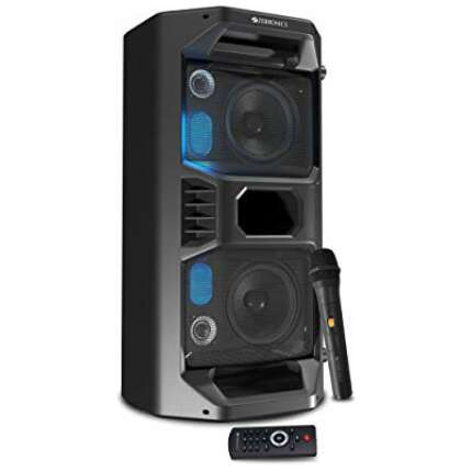 Zebronics Zeb-Space Deck PRO Wireless Bluetooth 40W Boombox Party Portable Speaker Supporting LED Display, RGB Lights, USB, SD Card, AUX, MIC in, FM, TWS & Comes with Wireless MIC + Remote Control.