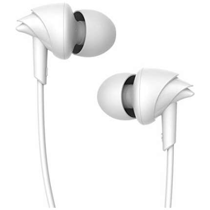 boAt Bassheads 100 in Ear Wired Earphones with Mic(White)