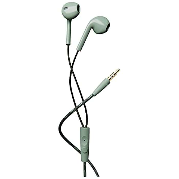 boAt bassheads 105 Wired in Ear Earphones with Mic (Green)