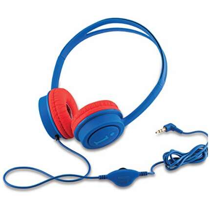 iBall Star Wired Over The Ear Headphone Without Mic (Dark Blue and Red)