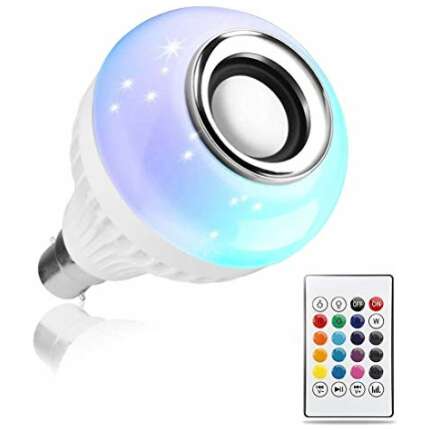 iNEXT Multi Color Changing RBG Led Music Light Bulb Bluetooth Speaker for Home, Bedroom, Living Room, Party Decoration etc.