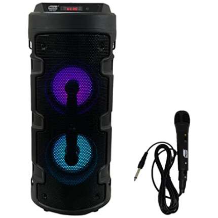 iNext/2X4 Inch/RGB Light_Party Tower Speaker_Black-651-20 W Output