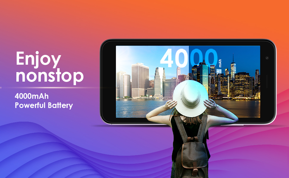 Enjoy Nonstop with 4000 mAh Powerful Battery