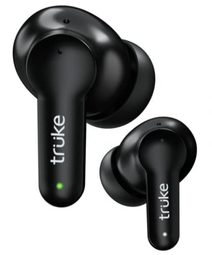 truke Buds S2 LITE True Wireless in Ear Earbuds, Powerful Quad-Mic ENC, 48H Playtime, 10mm Finely Tuned Speaker, 55ms Low Latency, USB-C Fast Charge, AAC Codec, BT 5.1, IPX4