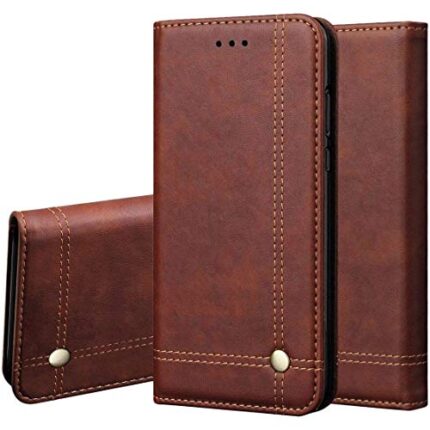 Pikkme Samsung Galaxy M31 / F41 / M31 Prime Flip Cover Case | Leather flip Back Covers Cases for Samsung Galaxy M31 / F41 / M31 Prime | Wallet Case Full Protection Magnetic Closure Samsung Galaxy M31 / F41 / M31 Prime Back Cover (Brown)