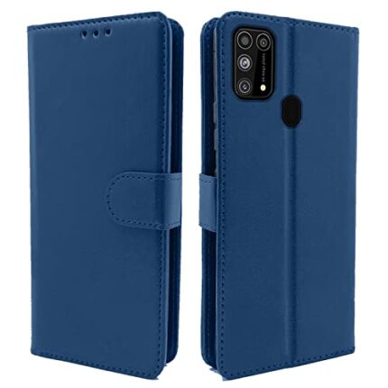 Pikkme Flip Cover for Samsung Galaxy M31 / F41 / M31 Prime PU Leather Wallet Flip Case for Samsung Galaxy M31 / F41 / M31 Prime(Blue)