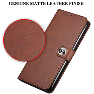 Genuine Matte Leather Finish