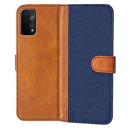Knotyy Faux Leather Flip Cover for with Foldable Stand & Cards Slots Multicolor (Oppo A74 5G)