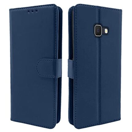 Pikkme Galaxy J5 Prime Flip Case Leather Finish | Inside TPU with Card Pockets | Wallet Stand and Shock Proof | Magnetic Closing | Flip Cover for Samsung Galaxy J5 Prime (Blue)