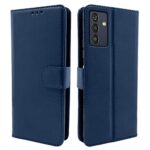 Pikkme Samsung Galaxy M13 4G Flip Case Leather Finish | Inside TPU with Card Pockets | Wallet Stand and Shock Proof | Magnetic Closing | Complete Protection Flip Cover (Blue)