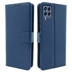 Pikkme Samsung Galaxy M33 5G Flip Cover | PU Leather Finish | 360 Protection | Wallet & Stand | Strong Magnetic Flip Case for Samsung Galaxy M33 5G (Blue)