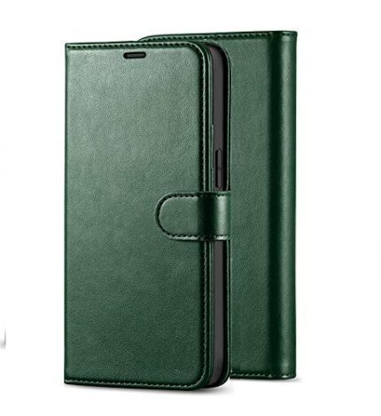 TELETEL Vintage Magnetic Closure Wallet Flip Case for Oppo Reno 8T 5G|Mobile Cover|Back Flip Cover-Green