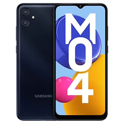 Samsung Galaxy M04 Dark Blue, 4GB RAM, 64GB Storage | Upto 8GB RAM with RAM Plus | MediaTek Helio P35 Octa-core Processor | 5000 mAh Battery | 13MP Dual Camera