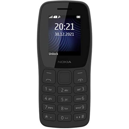 Nokia 105 Single SIM, Keypad Mobile Phone with Wireless FM Radio | Charcoal