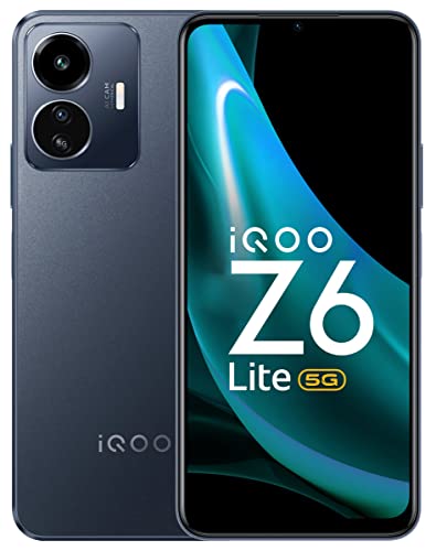 iQOO Z6 Lite 5G (Mystic Night, 6GB RAM, 128GB Storage) with Charger | World's First Snapdragon 4 Gen 1 | Best in-Segment 120Hz Refresh Rate | Travel Adaptor Included in The Box
