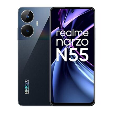 realme narzo N55 (Prime Black, 4GB+64GB) 33W Segment Fastest Charging | Super High-res 64MP Primary AI Camera
