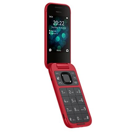 Nokia 2660 Flip 4G Volte keypad Phone with Dual SIM, Dual Screen, inbuilt MP3 Player & Wireless FM Radio | Red