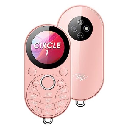 Itel Circle 1 Unique Design with Round Screen Mobile Phone,500mAh Battery and 1.32 inch Display BT Call| Rose Gold