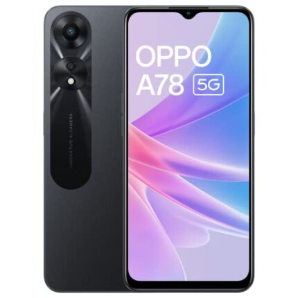 Oppo A78 5G (Glowing Black, 8GB RAM, 128 Storage) | 5000 mAh Battery with 33W SUPERVOOC Charger| 50MP AI Camera | 90Hz Refresh Rate | with No Cost EMI/Additional Exchange Offers