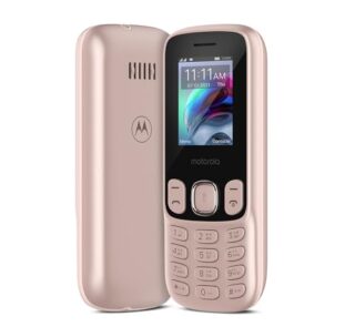 Motorola a10 Dual Sim keypad mobile with 1750 mAh Battery, Expandable Storage upto 32GB, Wireless FM with Recording | Rose Gold