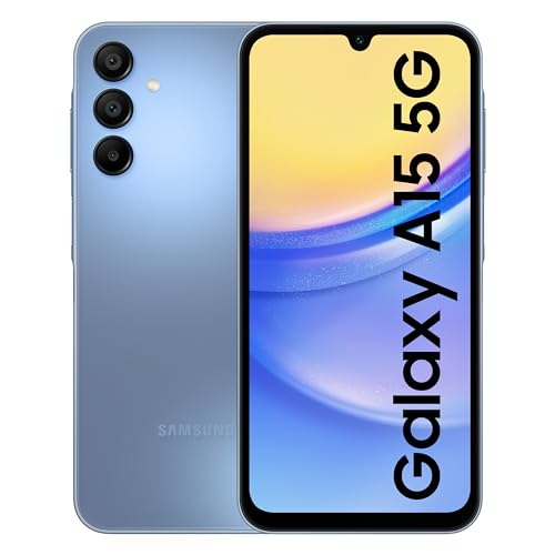 Samsung Galaxy A15 5G (Blue, 8GB, 128GB Storage) | 50 Samsung Galaxy A15 5G (Blue, 8GB, 128GB Storage) | 50 MP Main Camera | Android 14 with One UI 6.0 | 16GB Expandable RAM | MediaTek Dimensity 6100+ | 5000 mAh Battery