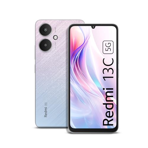Redmi 13C 5G (Startrail Silver, 6GB RAM, 128GB Storage) | Redmi 13C 5G (Startrail Silver, 6GB RAM, 128GB Storage) | MediaTek Dimensity 6100+ 5G | 90Hz Display